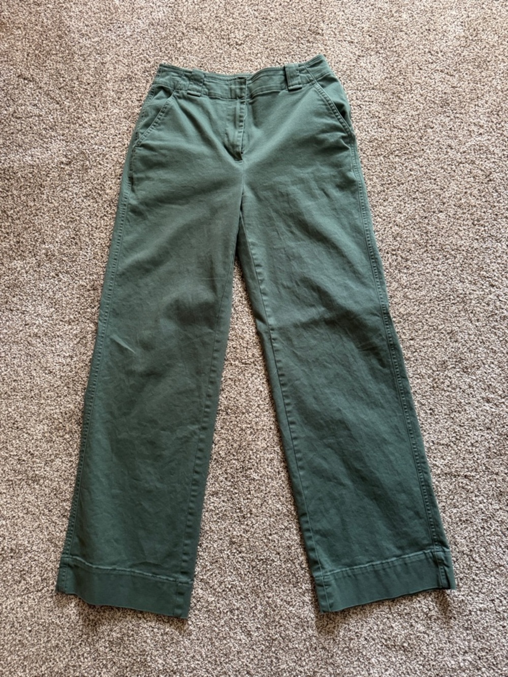 J Crew size 0 green khaki pants